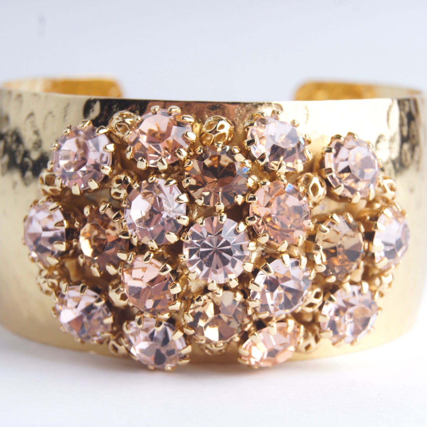 Crystal Dome Bangle Light Rose